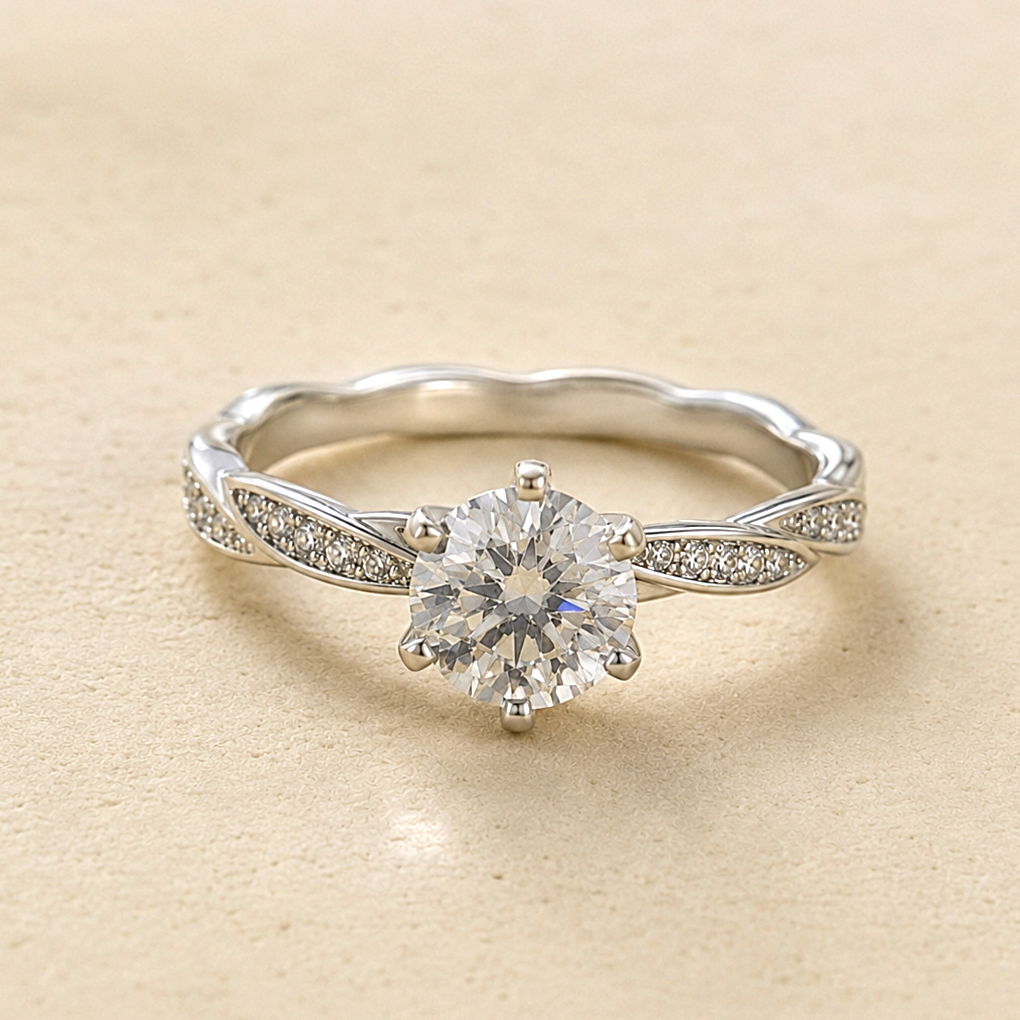 Valencia Moissanite Ring