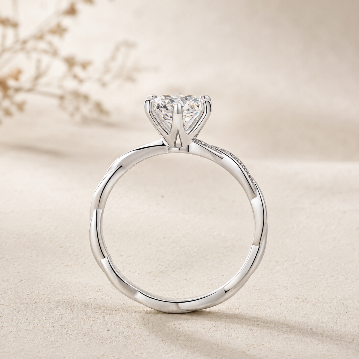 Valencia Moissanite Ring