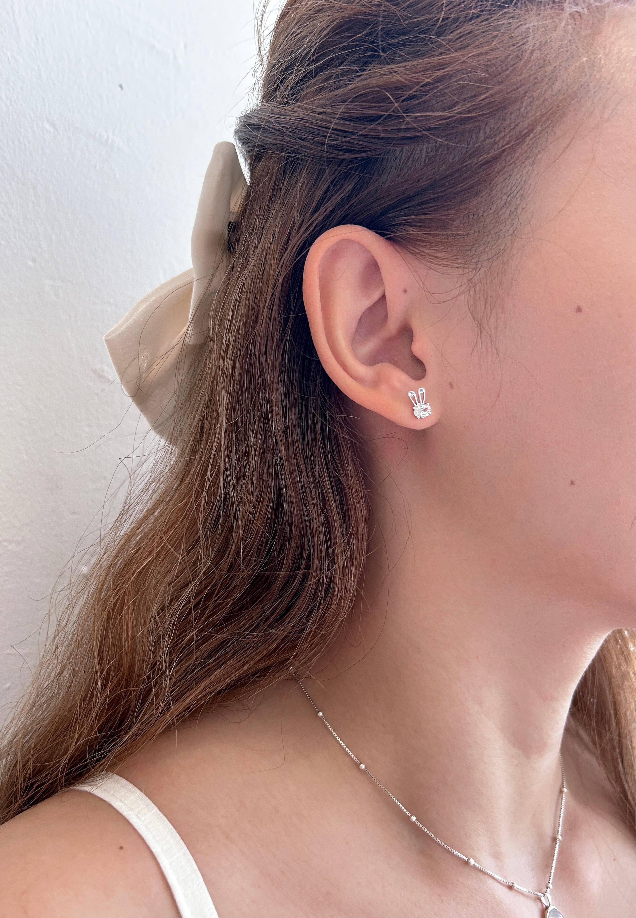 Remi Rabbit Barbell Earrings