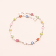 Round Crystals Anklet