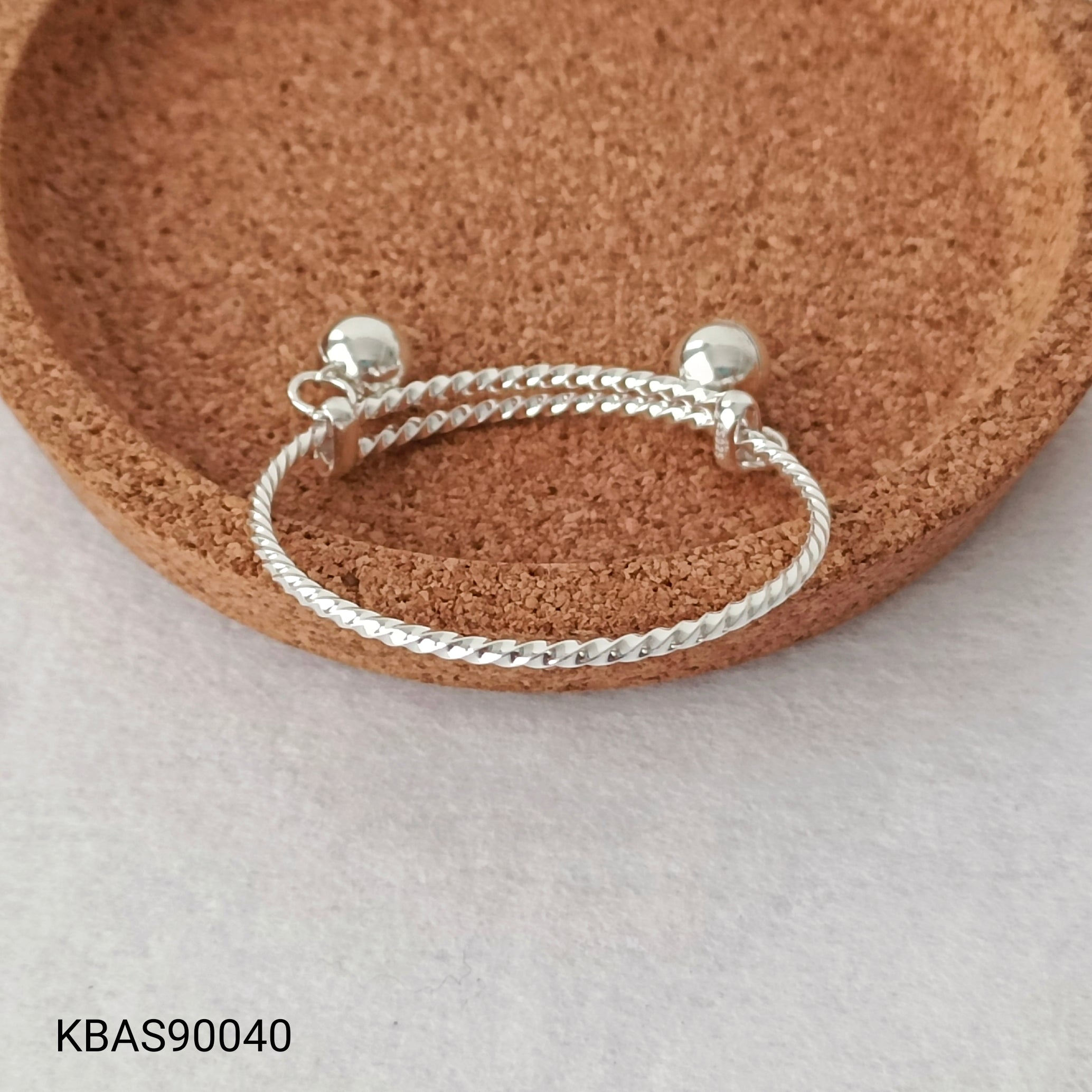 S950 Spiral Baby Bangles “纯银宝宝手脚镯”