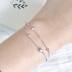 S990 Loves Dual Chains Bracelet