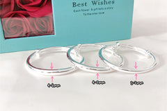 S999 Plain Baby Bangles “足银光面宝宝手镯”