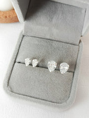 Tear Drop Stud Earrings