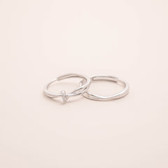 Tied Knots Couple Ring