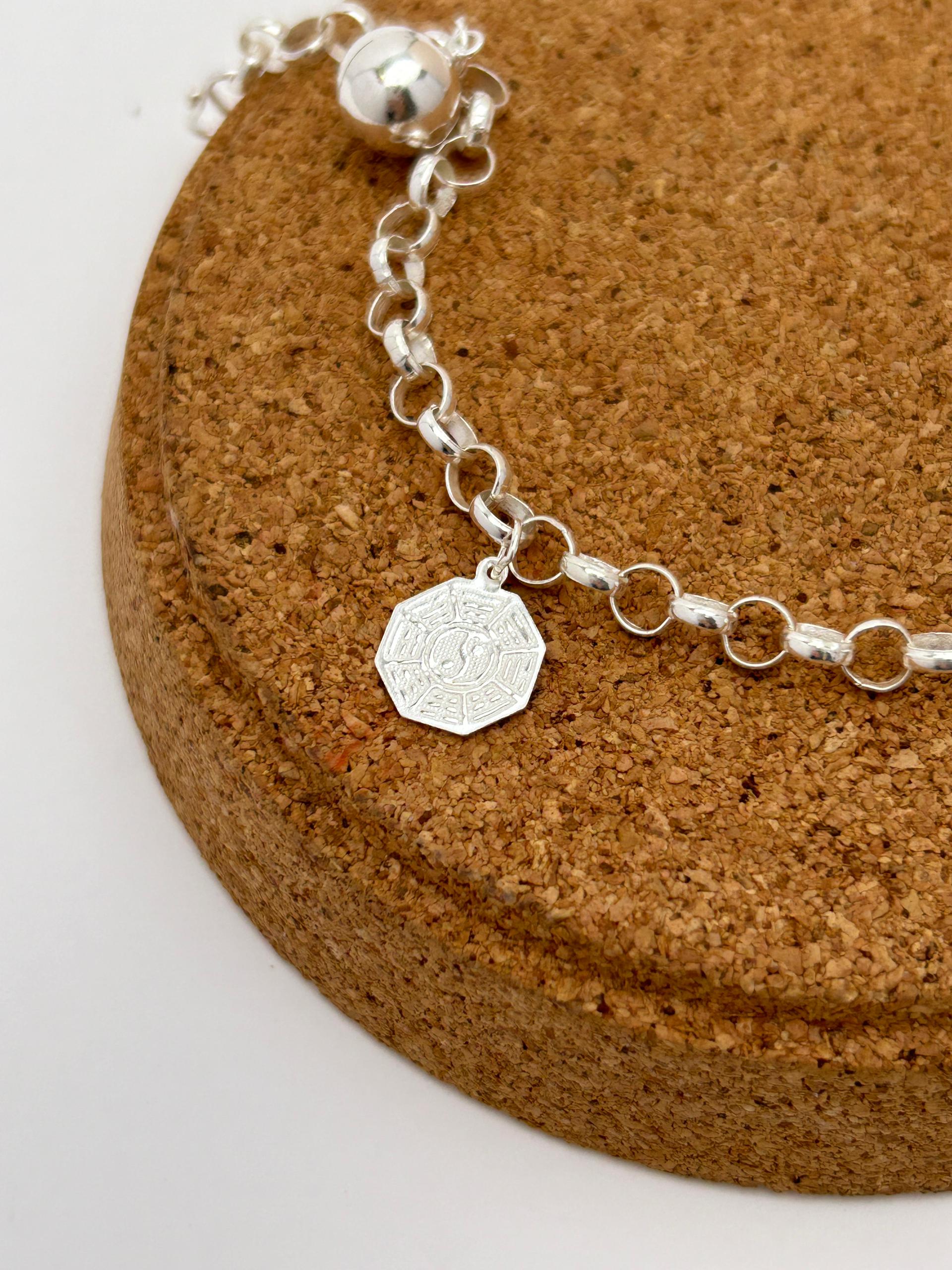 4.0mm Safe & Sunflower with Large Bells Baby Anklet / Bracelet
