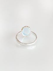Oval Moon Stone Adjustable Ring