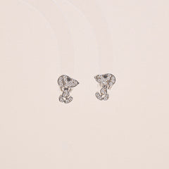 Shining Snoopy Stud Earrings