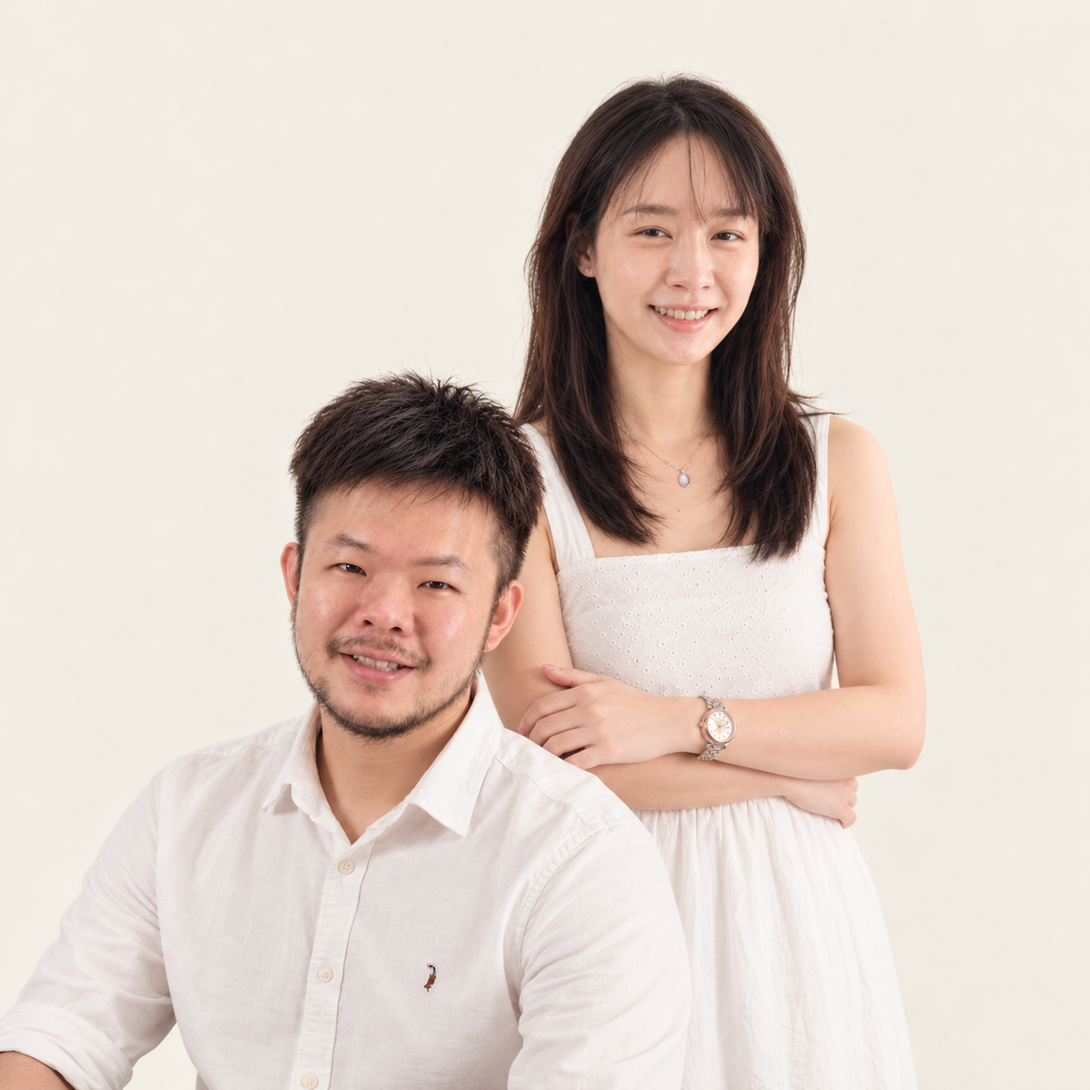 Mabelle and William, co-founders of Adove Jewellery