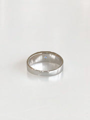 Margaux Moissanite Wide Band Ring - back view