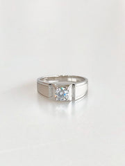 Margaux Moissanite Wide Band Ring - front view