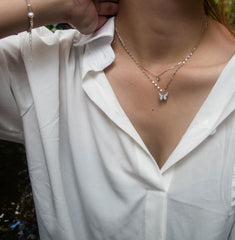 Dual Dainty Mariposa Necklace