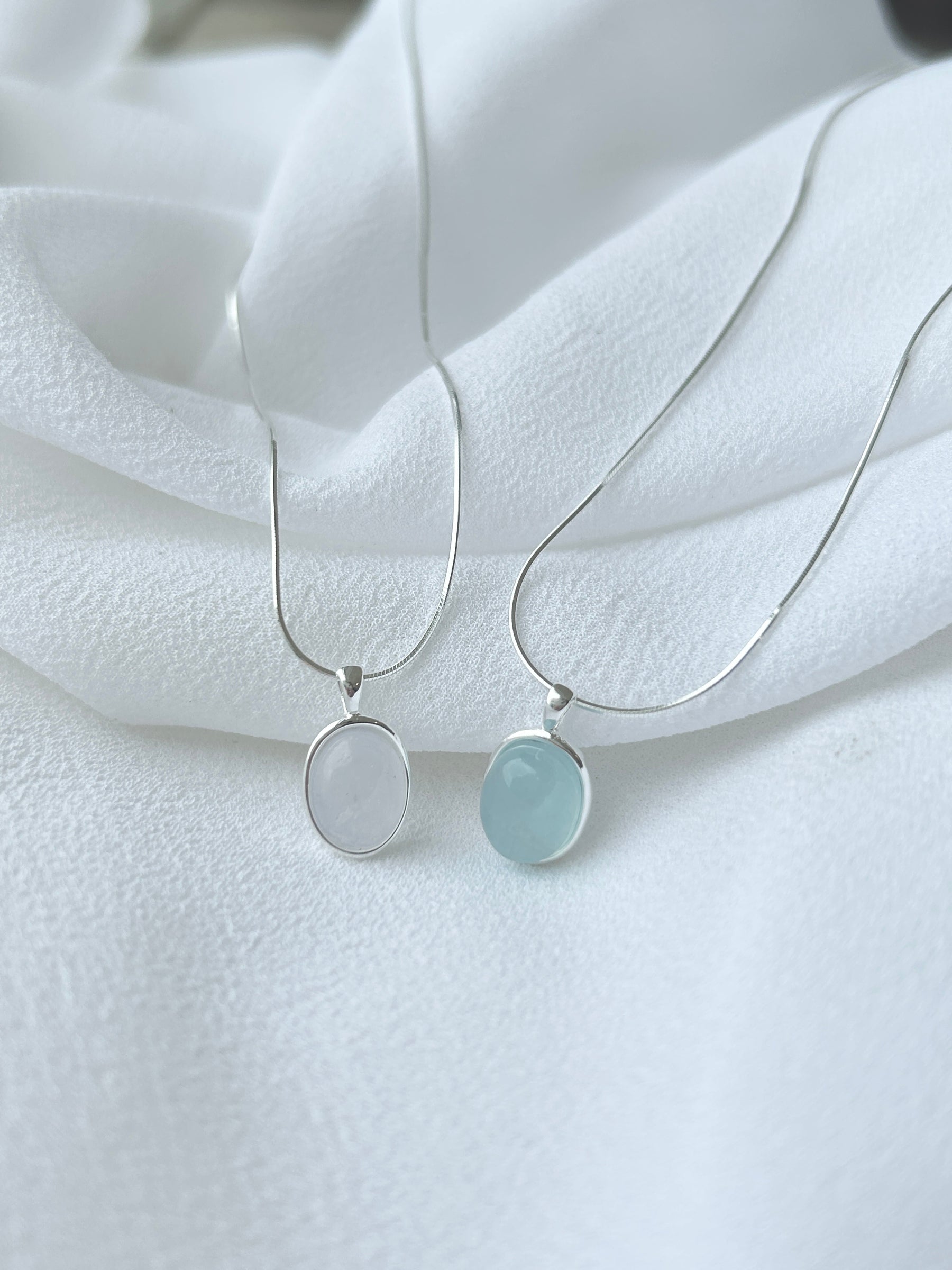 Oval Moon Stone Necklace