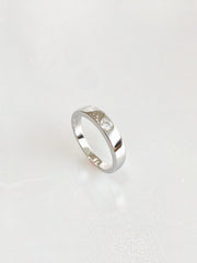 Solenne Moissanite Band Ring - side view